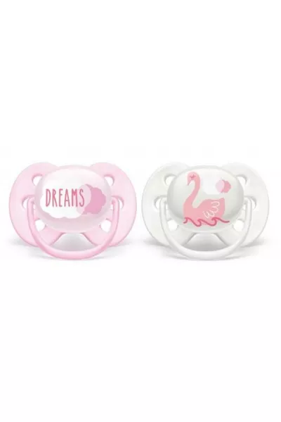 / مصاصة فائقة النعومة 2 قطعة 0-6 أشهر - للبنات