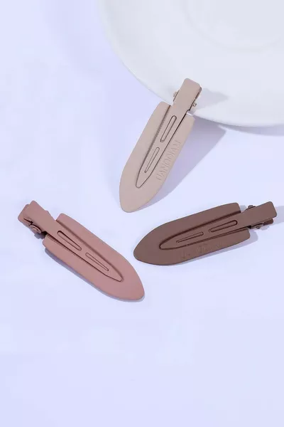 Set di 3 fermagli per capelli da donna, senza lasciare segni, per trucco, cura della pelle e capelli