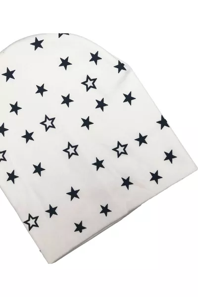 2-Pack Double-Layer Cotton Jersey Star Baby Hat