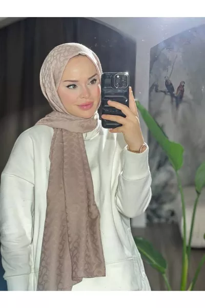 Платок-хиджаб с узором Bloom из норки