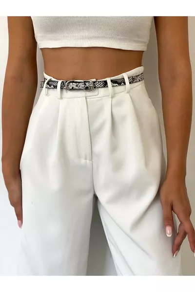 Basic 2-Piece Set Snake Pattern Belt