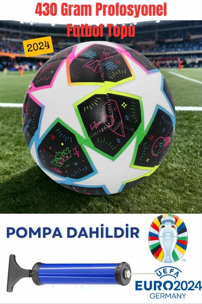 كرة قدم مصممة خصيصًا لدوري أبطال أوروبا للمباريات والتدريب، حجم 5، متينة ومبطنة