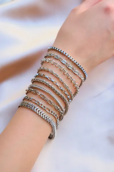 Damen Armband-Set mit Silberbeschichtung