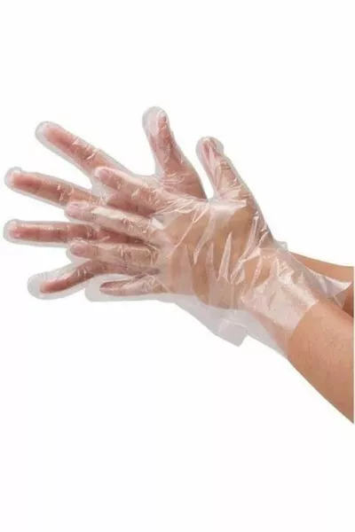 قفازات شفافة  قطعة مقاس قياسي
