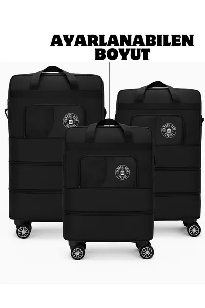 Valise Premium à Roulettes avec Capuche Extensible pour Transport/Stockage/Déménagement d’Objets