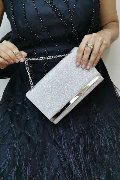 Cupra Silver Evening Bag