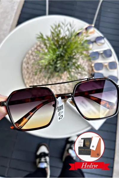 Royal Eyewear Metallic Leopard Sunglasses