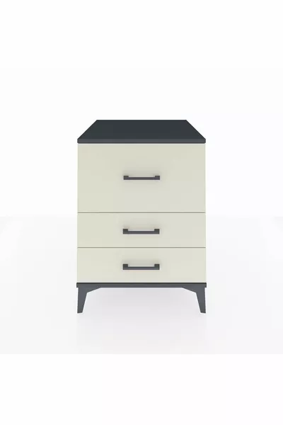 خزانة كرونوس ب٣ أدراج أنثراسايت-حجر رملي