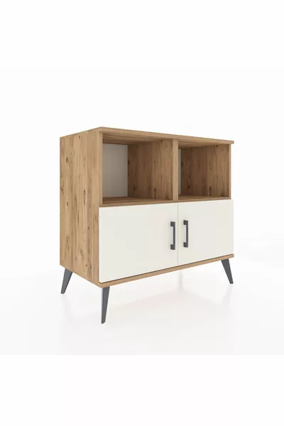 Hyperion Dresser 2 Shelves 2 Doors Pine-Beige/Pine