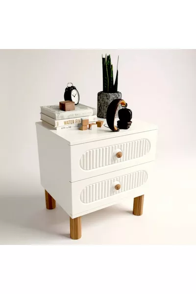 Soho 2-Drawer MDF Nightstand