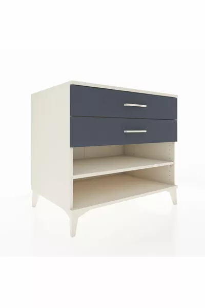 Kronos Şifonyer Tek Raflı 2 Çekmeceli  Aytaşı-Antrasit