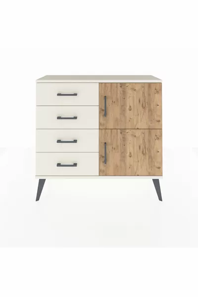 Arges Şifonyer Tek Raflı 4 Çekmeceli 2 Kapaklı  Aytaşı-Çam/Aytaşı