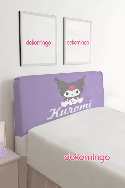 Калъф за твърда основа с капак с черешов Kuromi лила