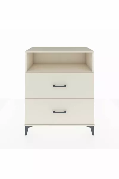 Hyperion Dressoir Met Eén Plank En 2 Lades Moonstone-Moonstone