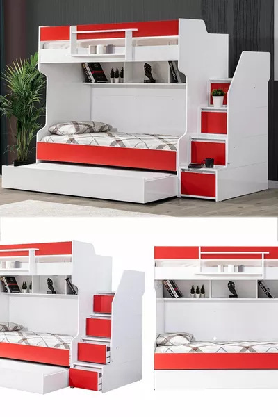 Bunk Bed, Brave Little Bunk Bed - Red