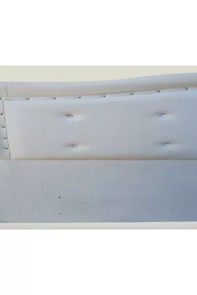 Titel DK Dubbel cm Model Golf Kunstleer Wit Stoffen Kapitein Handgemaakt