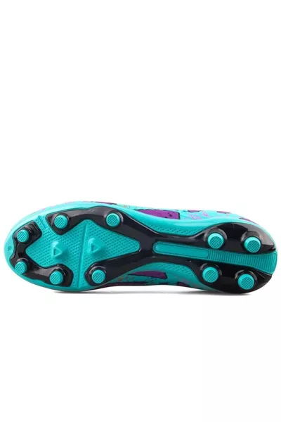 حذاء كرة القدم من إيير لا ليغا مع جوارب - تركواز/بنفسجي/مطّبع