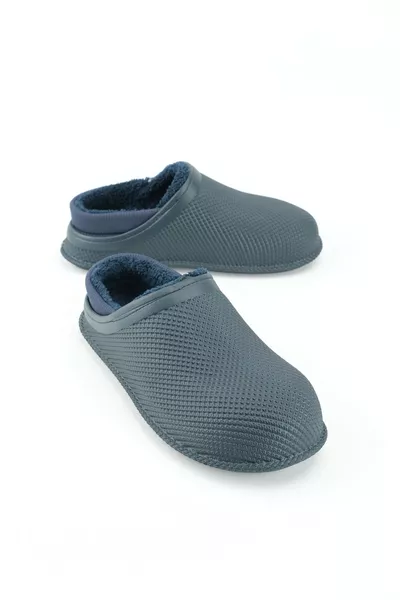 Chaussons d'intérieur et de jardin pour hommes, d'hiver, avec semelle silencieuse et intérieur en peluche EVA