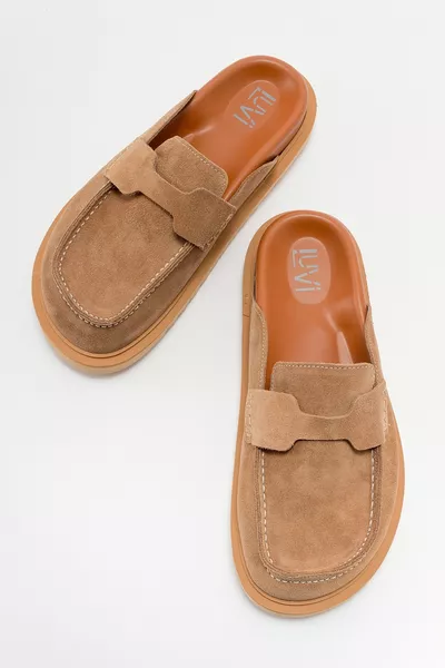 شباشب نسائية من جلد الغزال الطبيعي LAVEN