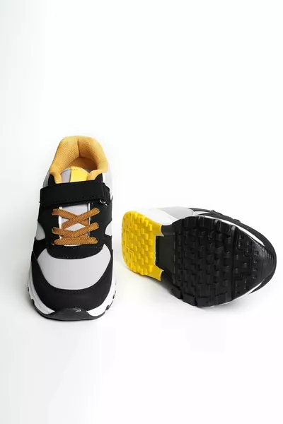 Chaussures de sport pour enfants avec semelle quotidienne orthopédique anatomique flexible à scratch, ergonomiques, confortables et respirantes