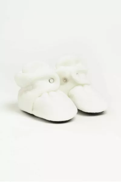 Non-Slip Sole, Breathable Cotton Lined, Adjustable Snap, House Slippers, Baby Booties