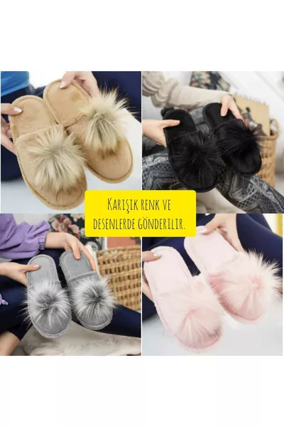 حذاء نسائي منزلي ثلاثي، حذاء ضيوف، حذاء بوخشة