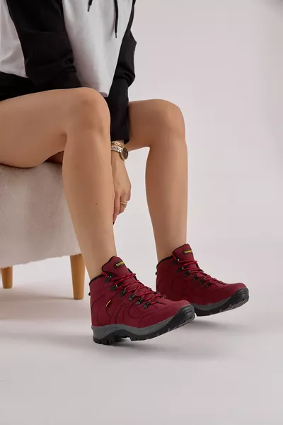 Unisex Burgundy Trekking Boot rts