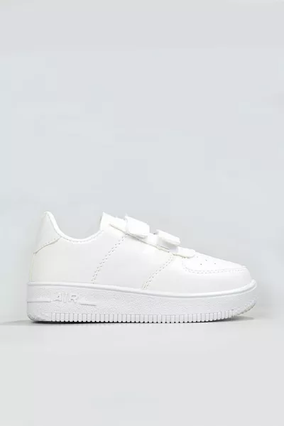 حذاء رياضي للأطفال أبيض مريح مع قاعدة هوائية وتنفّس Air 