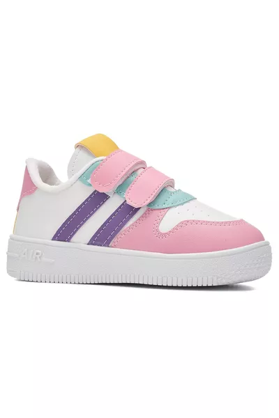 Dagelijkse unisex kindersneakers in verschillende kleuren met veters en klittenband, licht, antislipzool, comfortabele sportschoenen 
