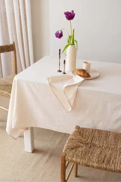 Doku | Organic Raw Linen Tablecloth