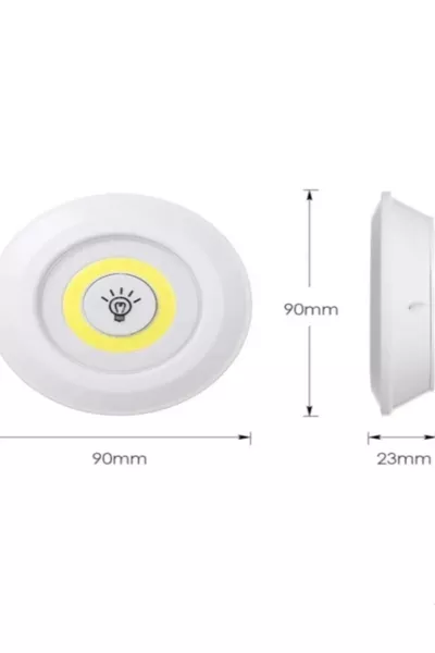 مصباح طاولة، وتحت كونتر المطبخ، وخزانة الحمام، وداخل الخزانة، مجموعة من 3 مصابيح LED تعمل بالبطارية ومع جهاز تحكم عن بُعد