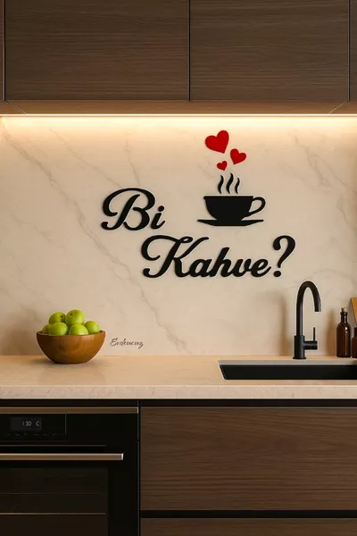 Une décoration murale de café