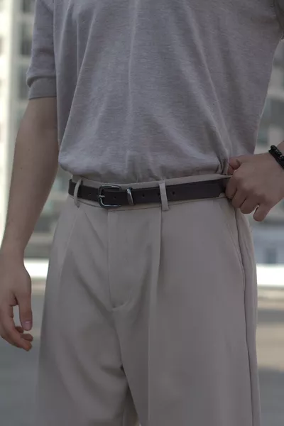 حزام رجالي بمشبك