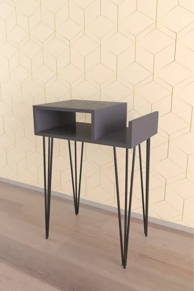 Шкаф за плочи и грамофон .5 см черен