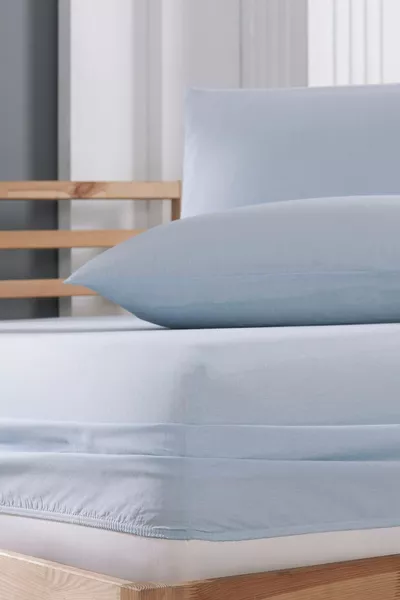 Akfil Stoff Elastisches Spannbettlaken-Set mit Kissen