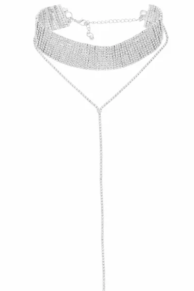 عقد Choker مزخرف بالأحجار