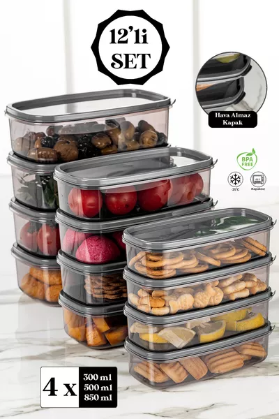 طقم  قطعة من علب التخزين المستطيلة الذكية سويت - سلسلة البلاتين