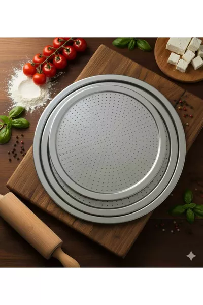 Роскошные тройные стальные пиццевые противни с отверстиями  см - Домашний набор для выпечки пиццы