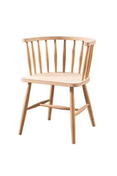 كرسي عمود فقري خشبي مزدوج 1+1 لمطبخ، مقهى، مطعم