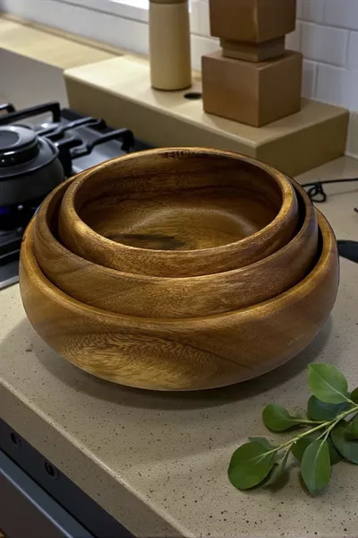 Alessandro - Set of 3 Acacia Bowls