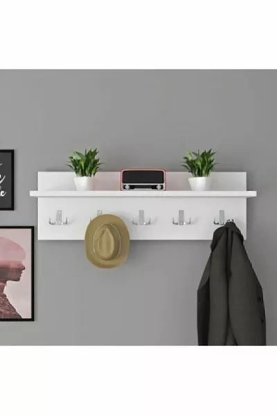 Coat Hook Over the Door Hall Kitchen Bathroom Towel Rack Clothes Hanger