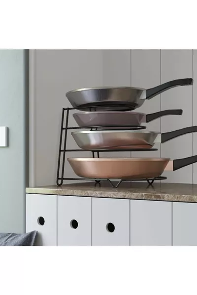 Метален органайзер с 4 рафта за тави