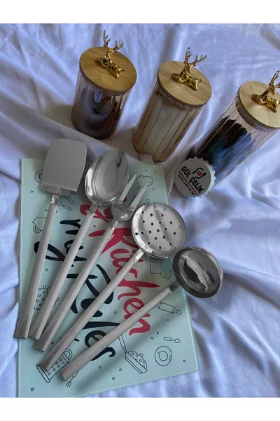 Ladle and Skimmer Service Set 5 Pieces /0 Quality