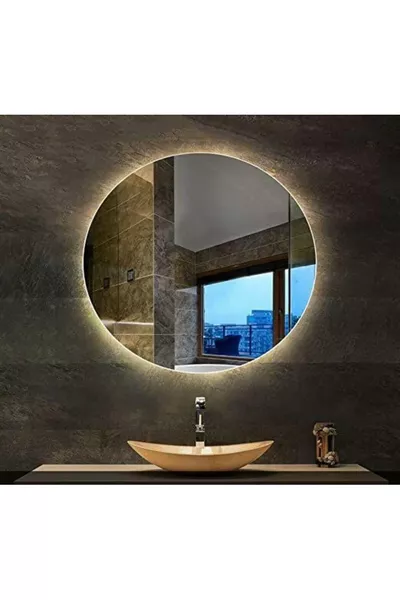 ///// см LED огледало за баня/грим огледало/кръгло огледало с дневна светлина