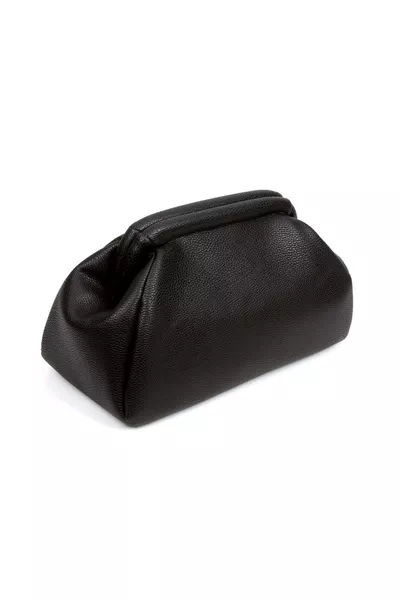 Dames Trend Zwarte Leren Clutch Portemonnee Tas