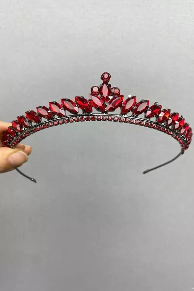 Women's Bridal Hair Accessory Ece Model Thin Wedding Henna Crown – Tiara – Crown