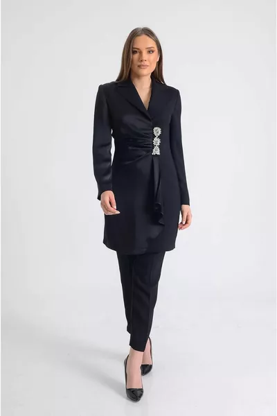 Pantalon noir double ensemble