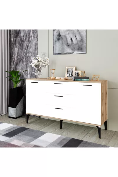 Многофункционален шкаф Almata, модерен конзолен шкаф, кухненски шкаф, скрин