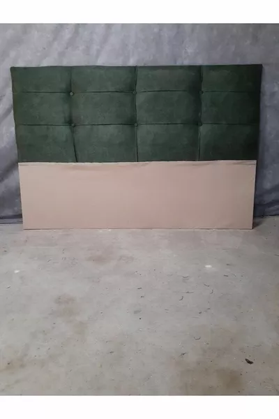 Baza Yatak Başlığı  X  Kare Kapitone Yeşil