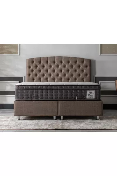 لوح سرير فردي أنجل باللون البني سم